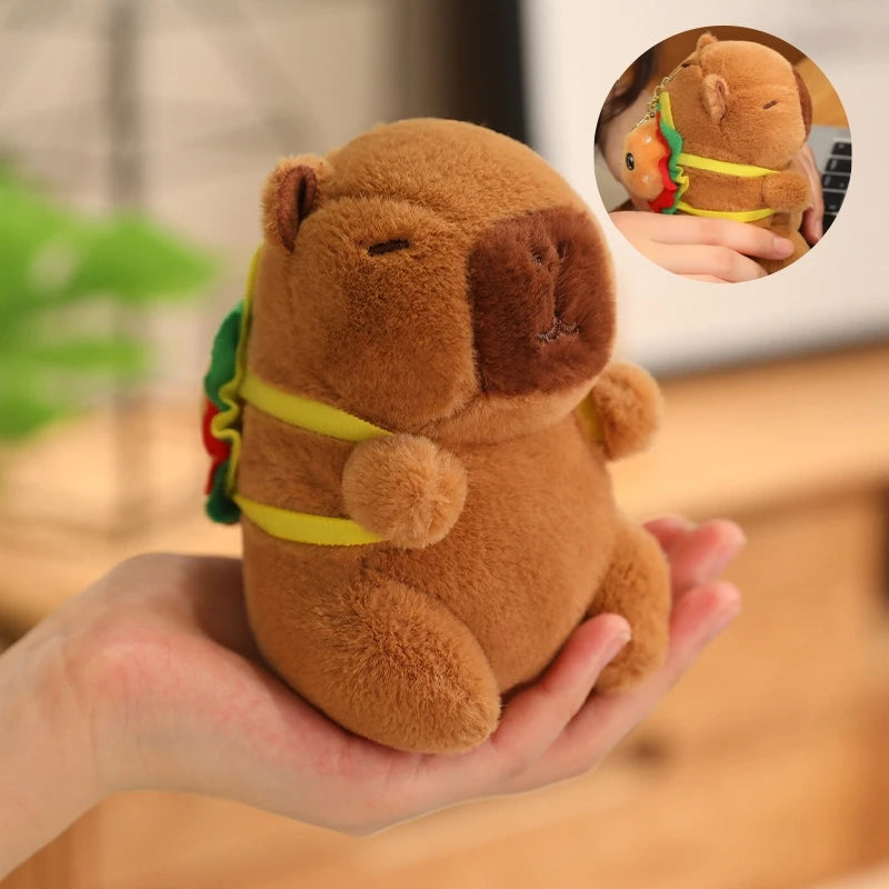 Cute Capybara Plush Pendant – Mini Stuffed Toy