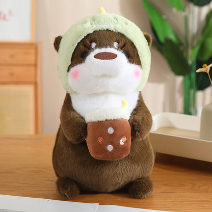 Kawaii Otter Plush Pillow – Soft Cuddly Stuffed Toy