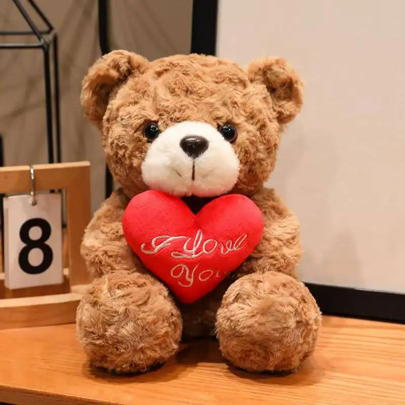 Flower Hug Teddy Bear – Cute Plush Gift