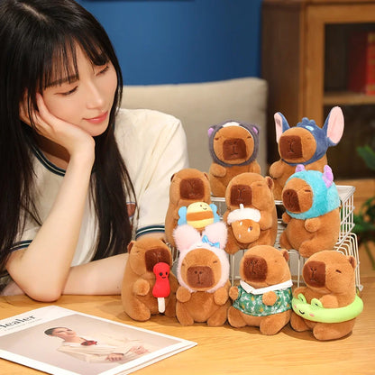 Cute Capybara Plush Pendant – Mini Stuffed Toy