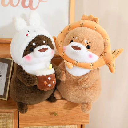 Kawaii Otter Plush Pillow – Soft Cuddly Stuffed Toy