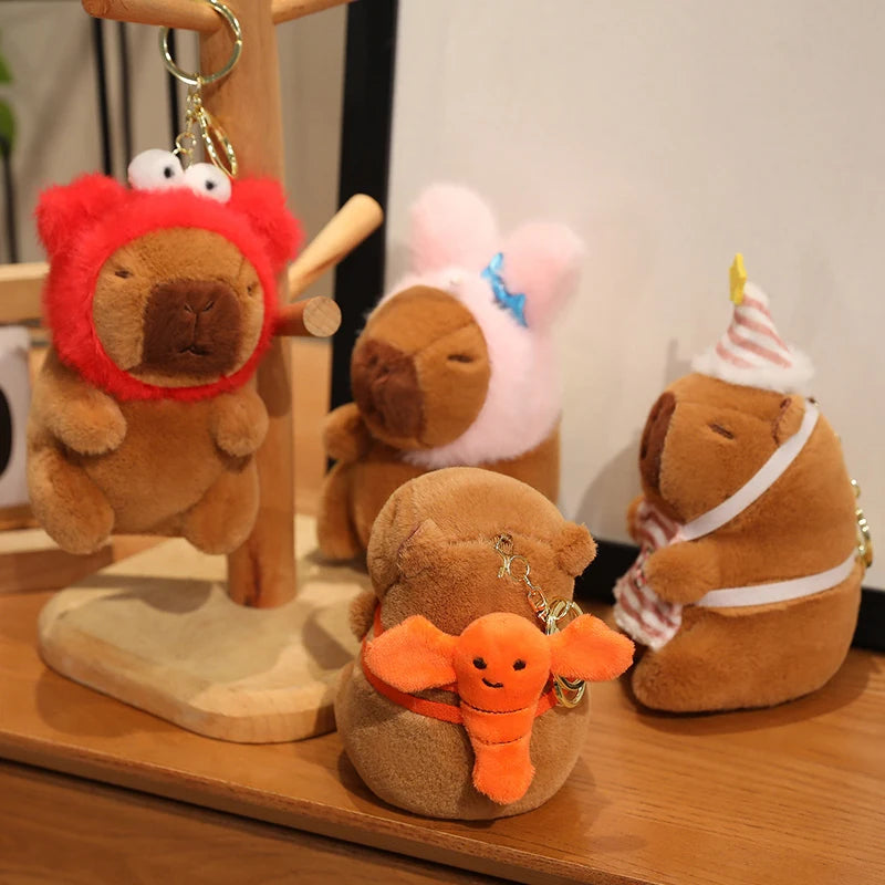 Cute Capybara Plush Pendant – Mini Stuffed Toy