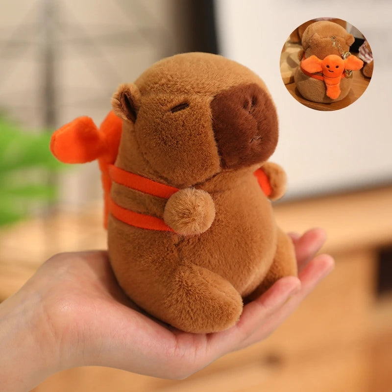 Cute Capybara Plush Pendant – Mini Stuffed Toy