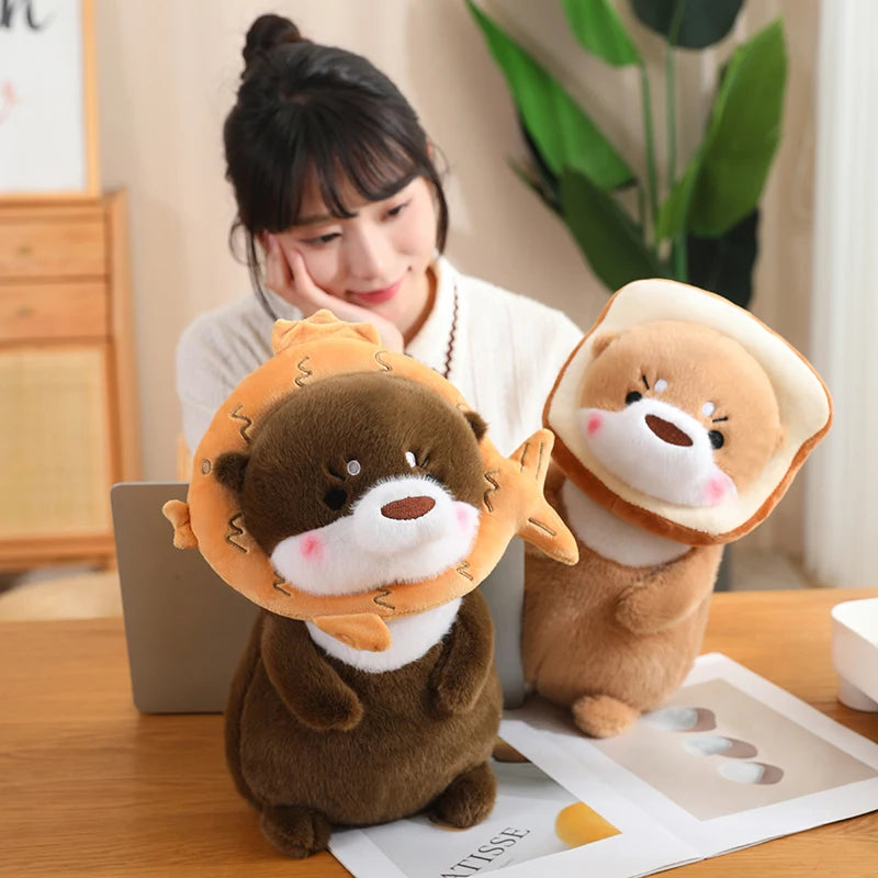 Kawaii Otter Plush Pillow – Soft Cuddly Stuffed Toy