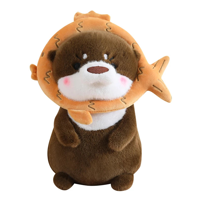 Kawaii Otter Plush Pillow – Soft Cuddly Stuffed Toy