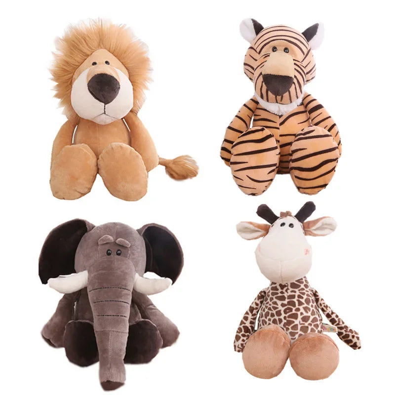 Cute Jungle Animal Plush Toy – Soft Stuffed Doll
