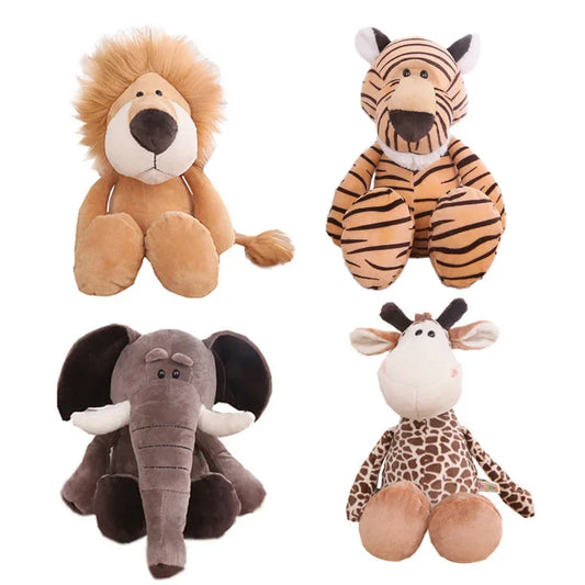 Cute Jungle Animal Plush Toy – Soft Stuffed Doll
