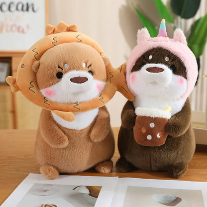 Kawaii Otter Plush Pillow – Soft Cuddly Stuffed Toy