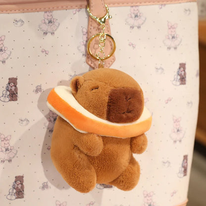 Cute Capybara Plush Pendant – Mini Stuffed Toy
