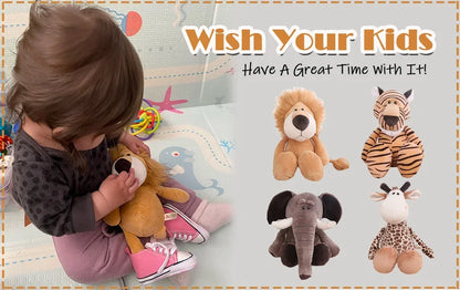 Cute Jungle Animal Plush Toy – Soft Stuffed Doll