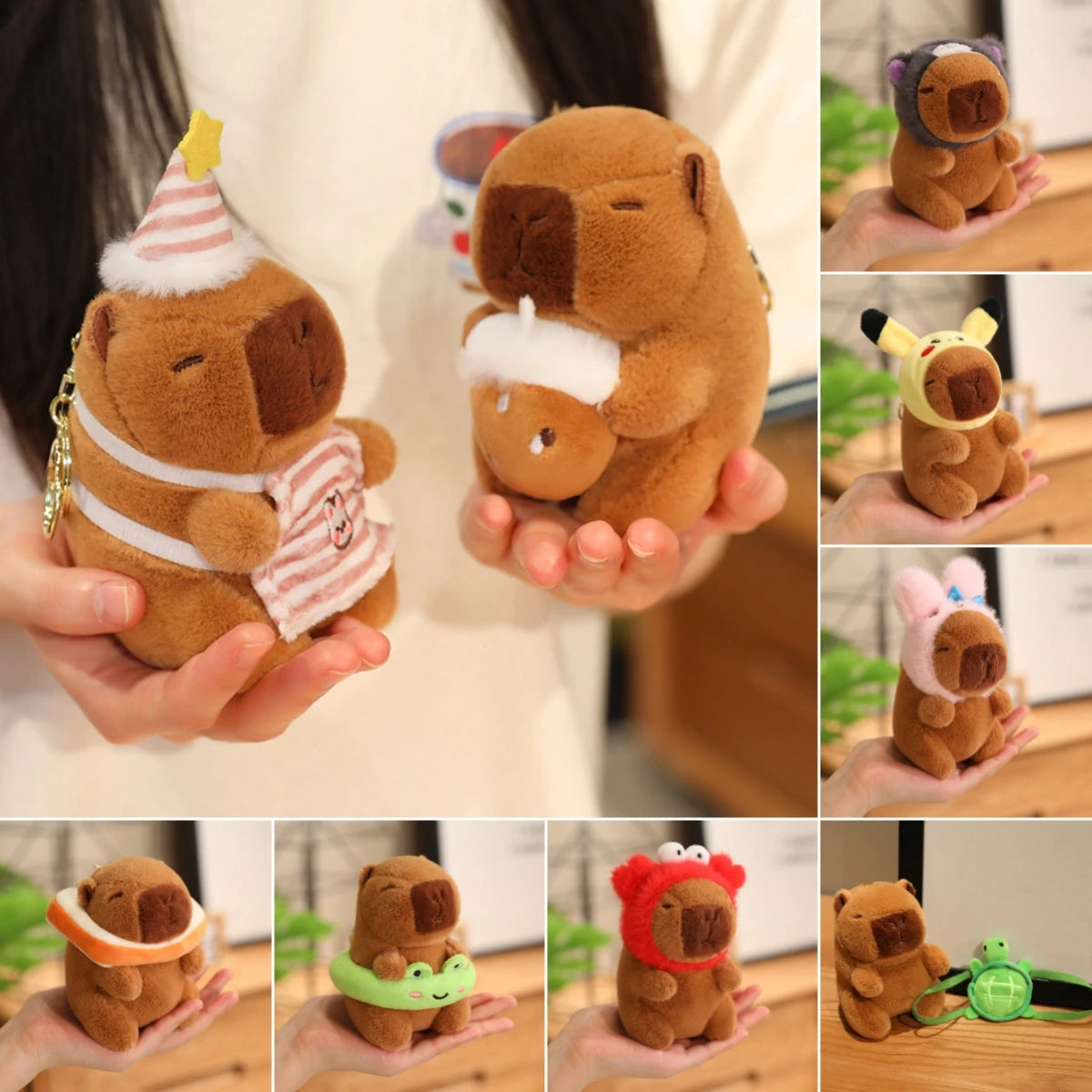 Cute Capybara Plush Pendant – Mini Stuffed Toy