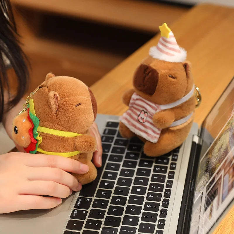 Cute Capybara Plush Pendant – Mini Stuffed Toy