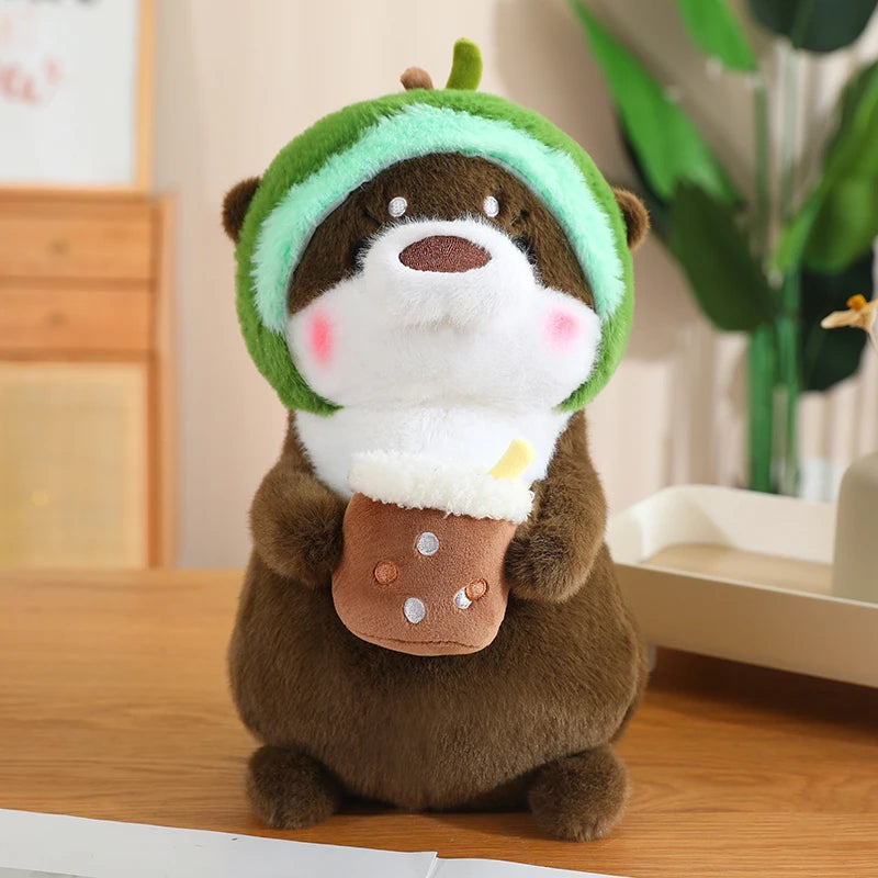 Kawaii Otter Plush Pillow – Soft Cuddly Stuffed Toy