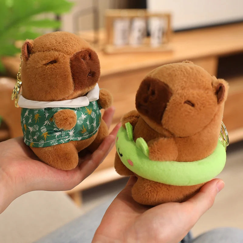 Cute Capybara Plush Pendant – Mini Stuffed Toy