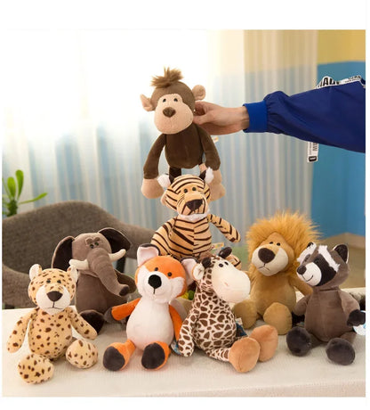 Cute Jungle Animal Plush Toy – Soft Stuffed Doll