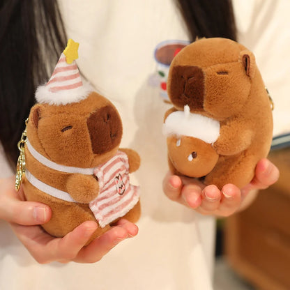 Cute Capybara Plush Pendant – Mini Stuffed Toy