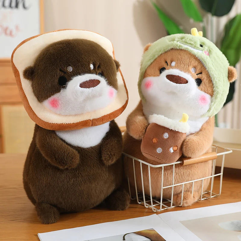 Kawaii Otter Plush Pillow – Soft Cuddly Stuffed Toy