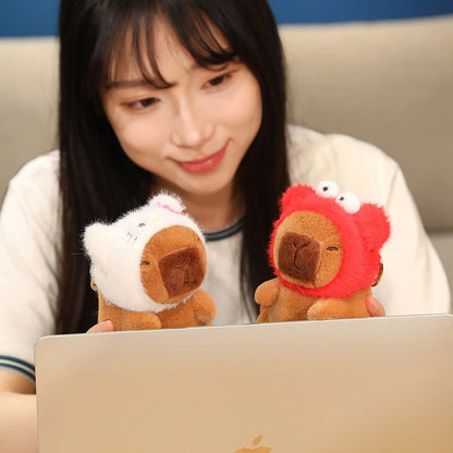 Cute Capybara Plush Pendant – Mini Stuffed Toy