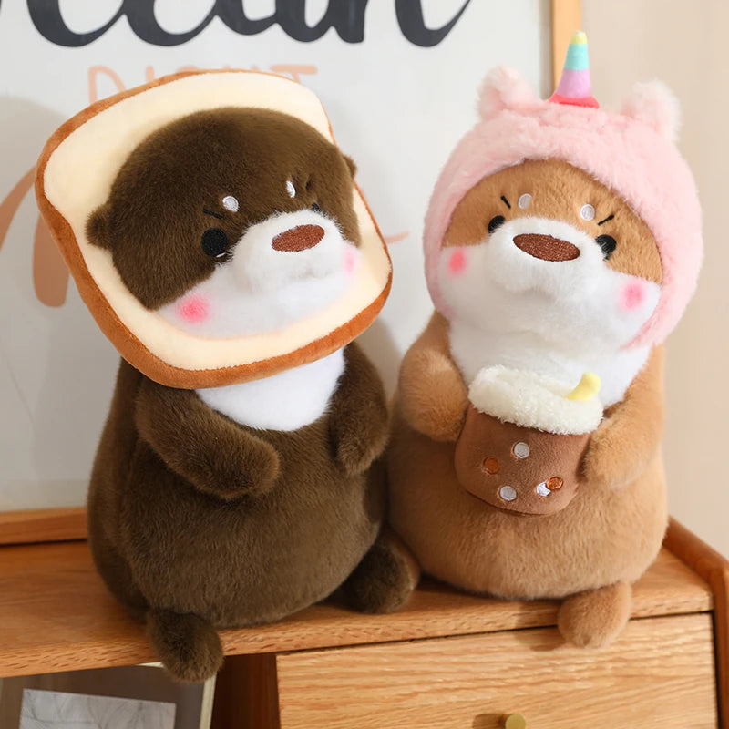 Kawaii Otter Plush Pillow – Soft Cuddly Stuffed Toy